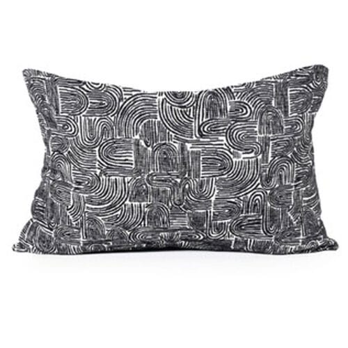charcoal-swirl-rectangle-cushion