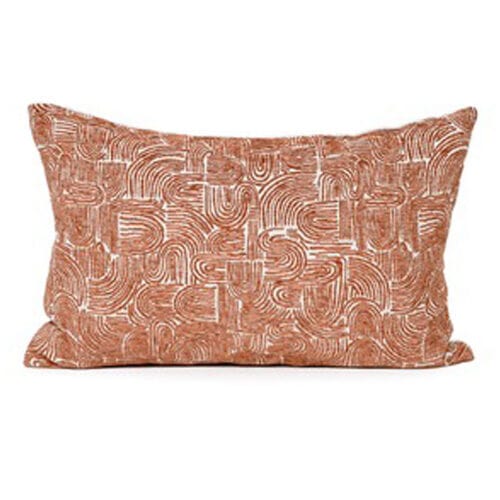 rust-swirl-rectangle-cushion