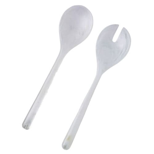 white-resin-salad-servers