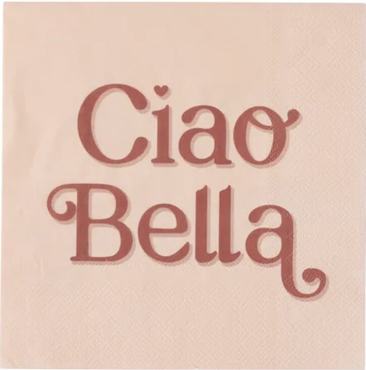 Ciao Bella 20pk 3 Ply Paper Napkins Nude