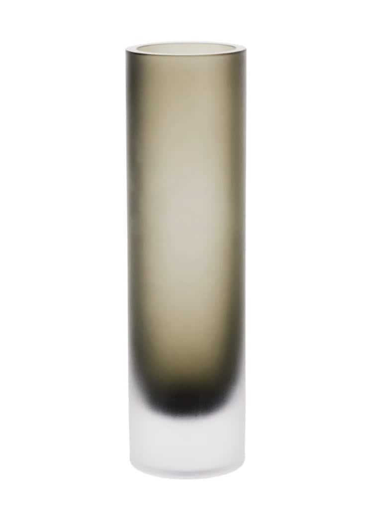 Frosted Glass Vase Green Large - Image 3