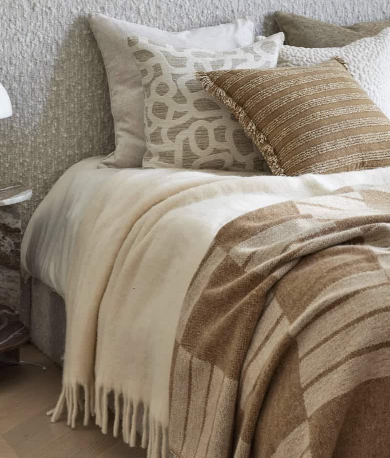 Ivory Fringe Throw - Image 2