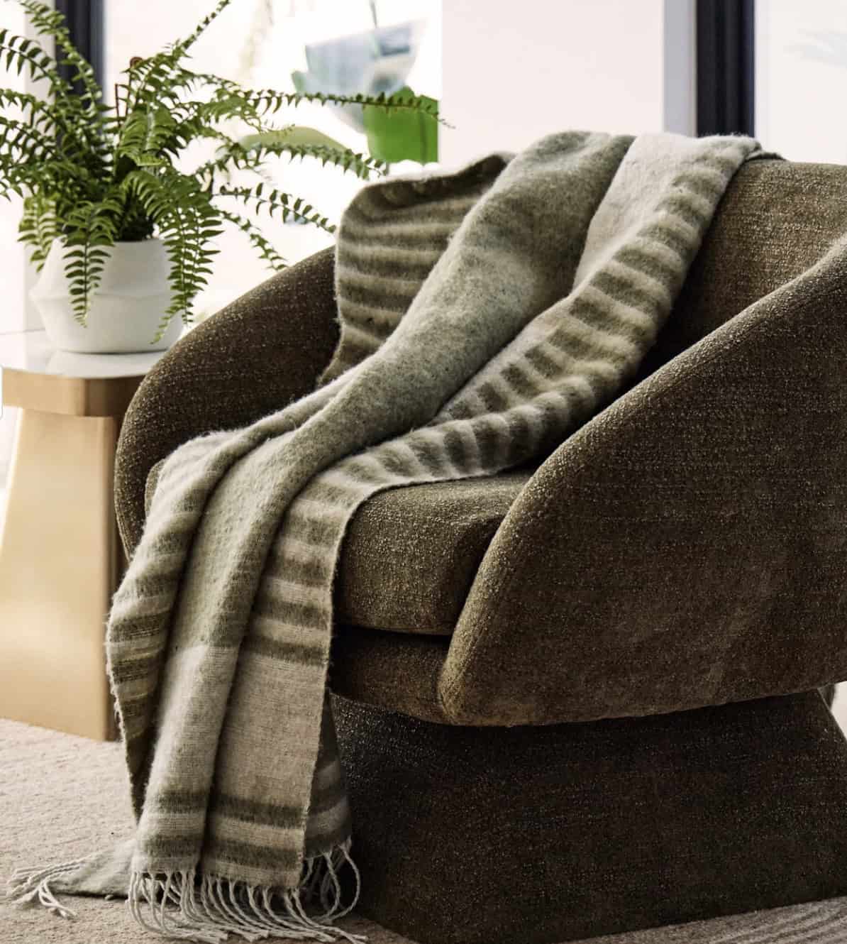 Sage Patterned Throw - Image 2