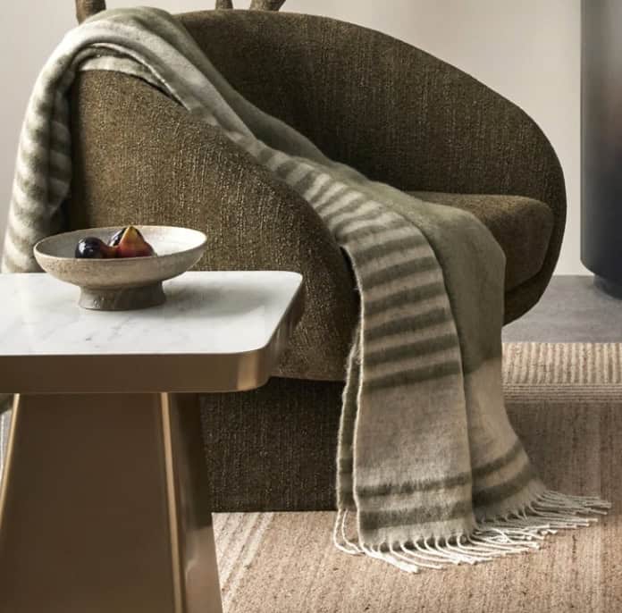 Sage Patterned Throw - Image 3