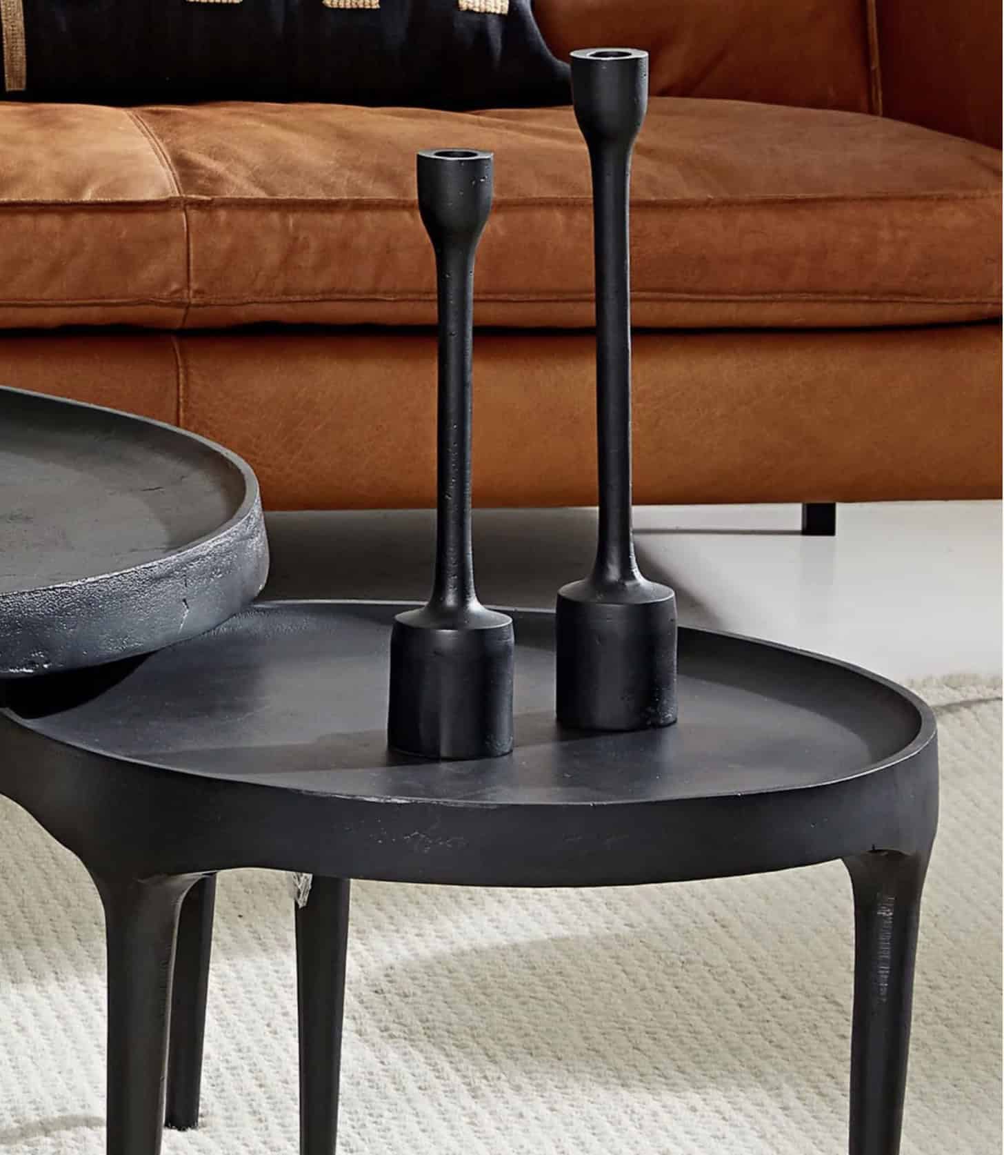 Black Candleholder Set - Image 2