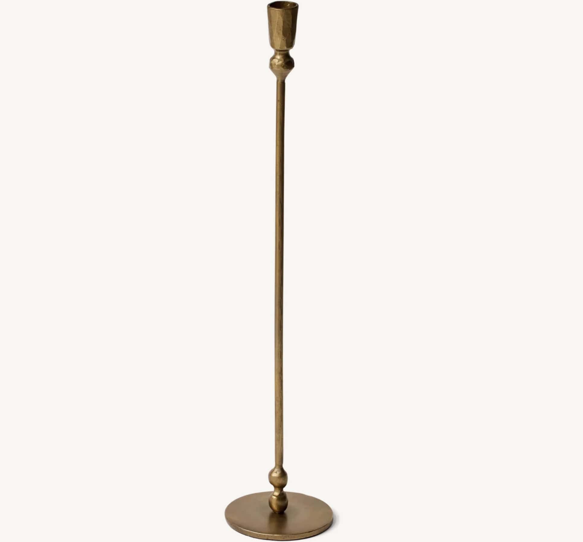 Antique Brass Candleholder 50cm - Image 4
