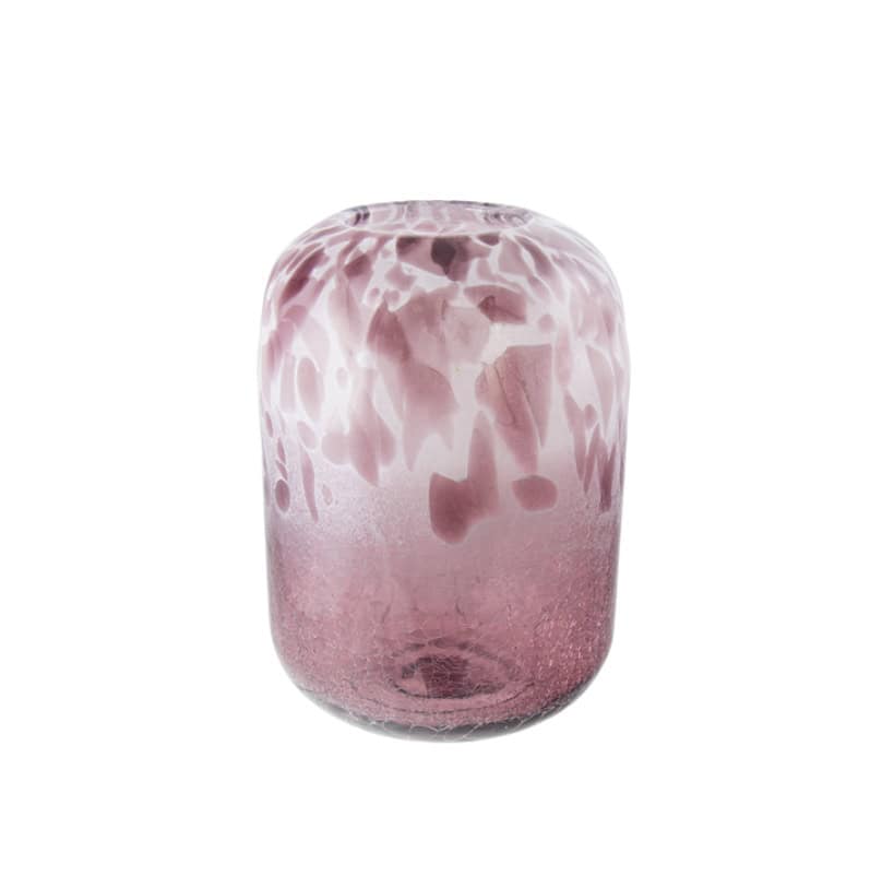 Floss Pink Glass Oval Vase Small - Image 2